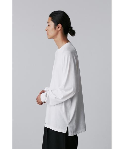 YLEVE(イレーヴ)の「YLEVE / SUPIMA COTTON CUPRA LONG SLEEVE T‐SHIRT(Tシャツ/カットソー・メンズ・ブラック/ホワイト・5/4)」の10枚目の写真