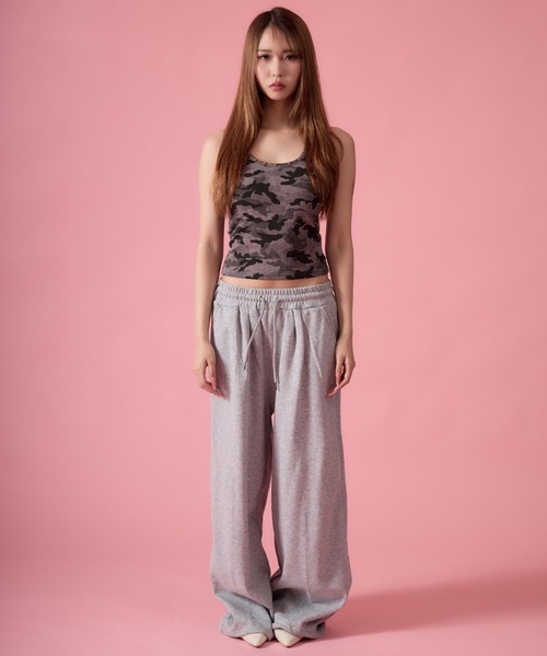 mindseeker girls(マインドシーカーガールズ)の「Studded Camouflage Tank Top / スタッズ付きカモフラージュタンクトップ(タンクトップ・レディース・グレー/カーキ・FREE)」の17枚目の写真