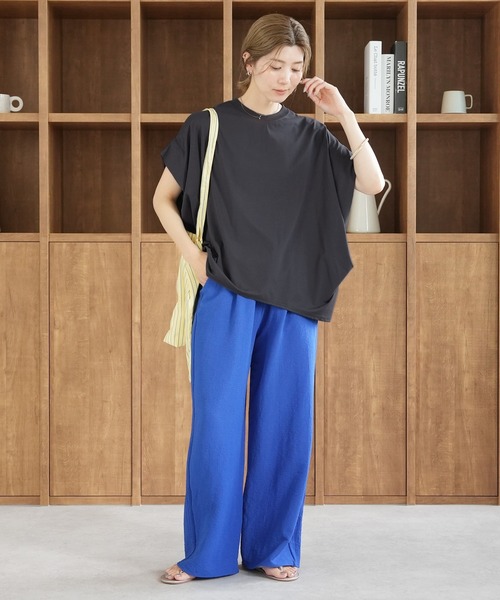 reca(レカ)の「【接触冷感】タックドレーププルオーバー(Tシャツ/カットソー・レディース・チャコールグレー/モスグリーン/ブルー系その他・FREE)」の20枚目の写真