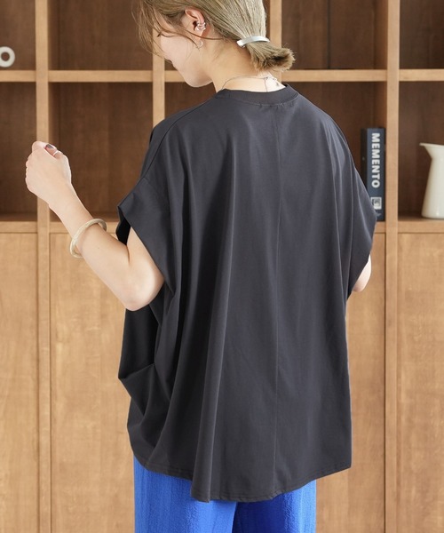 reca(レカ)の「【接触冷感】タックドレーププルオーバー(Tシャツ/カットソー・レディース・チャコールグレー/モスグリーン/ブルー系その他・FREE)」の21枚目の写真