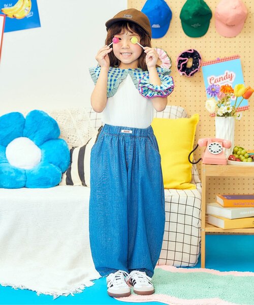 apres les cours(アプレレクール)の「ロゴ刺繍キャップ(キャップ・キッズ・ブラウン/ピンク/グリーン/アイボリー/ブルー・48/54/50/58)」の9枚目の写真