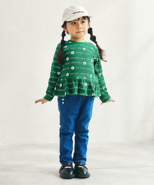 apres les cours（アプレレクール）の「ロゴ刺繍キャップ（キャップ・キッズ・ブラウン/ピンク/グリーン/アイボリー/ブルー・48/54/50/58）」の15枚目の写真