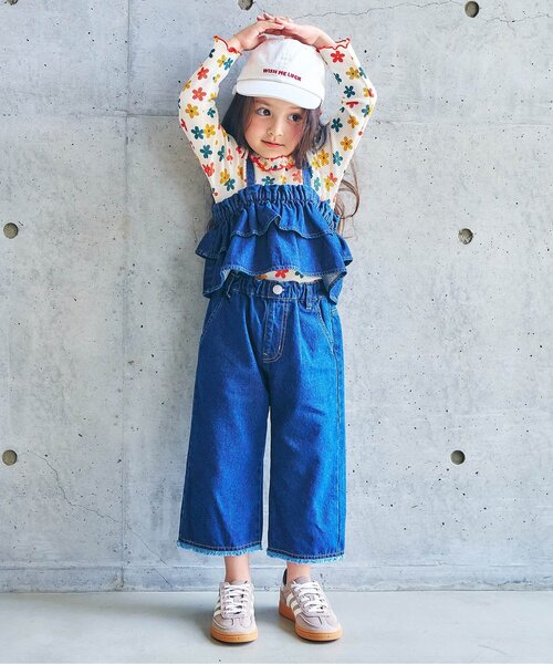 apres les cours（アプレレクール）の「ロゴ刺繍キャップ（キャップ・キッズ・ブラウン/ピンク/グリーン/アイボリー/ブルー・48/54/50/58）」の16枚目の写真