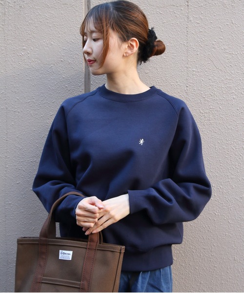 GYMPHLEX(ジムフレックス)の「Gymphlex/ジムフレックス スウィングスリーブ クルーネックプルオーバー SWING SLEEVE CREW NECK PULLOVER C0291 TCF(スウェット・レディース・チャコールグレー/ネイビー/トップグレー/アイボリー・14)」の4枚目の写真