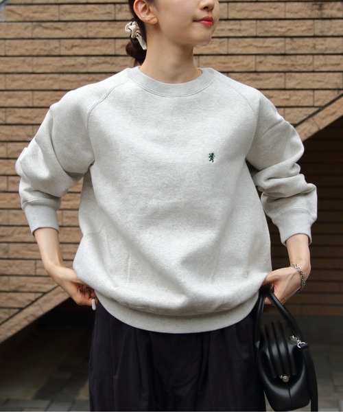 GYMPHLEX(ジムフレックス)の「Gymphlex/ジムフレックス スウィングスリーブ クルーネックプルオーバー SWING SLEEVE CREW NECK PULLOVER C0291 TCF(スウェット・レディース・チャコールグレー/ネイビー/トップグレー/アイボリー・14)」の3枚目の写真
