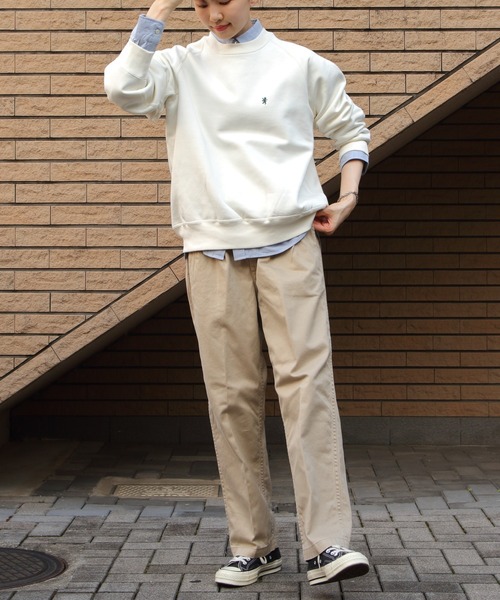 GYMPHLEX(ジムフレックス)の「Gymphlex/ジムフレックス スウィングスリーブ クルーネックプルオーバー SWING SLEEVE CREW NECK PULLOVER C0291 TCF(スウェット・レディース・チャコールグレー/ネイビー/トップグレー/アイボリー・14)」の21枚目の写真
