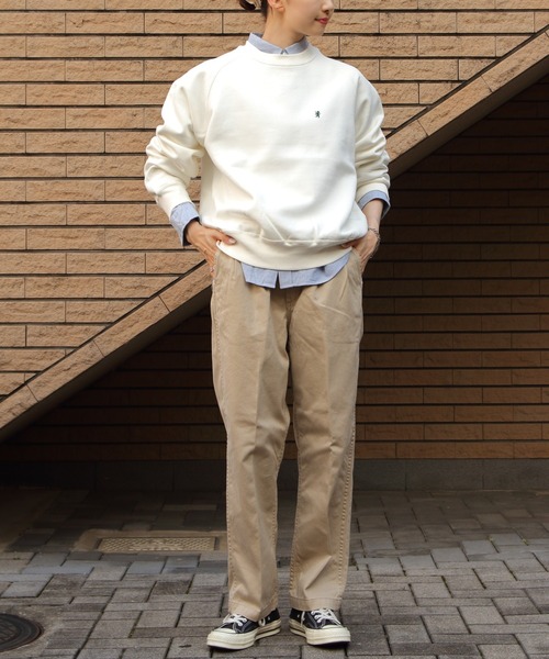 GYMPHLEX(ジムフレックス)の「Gymphlex/ジムフレックス スウィングスリーブ クルーネックプルオーバー SWING SLEEVE CREW NECK PULLOVER C0291 TCF(スウェット・レディース・チャコールグレー/ネイビー/トップグレー/アイボリー・14)」の22枚目の写真