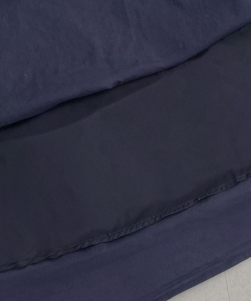 DAY CLOSET(デイ クローゼット)の「【シルエット調節可能なドロスト付き/すっきり斜めライン/裏地付き】涼しく軽い着心地。ノースリーブ ラウンドネック ティアード ワンピース レディース(ワンピース・レディース・ネイビー・FREE)」の14枚目の写真