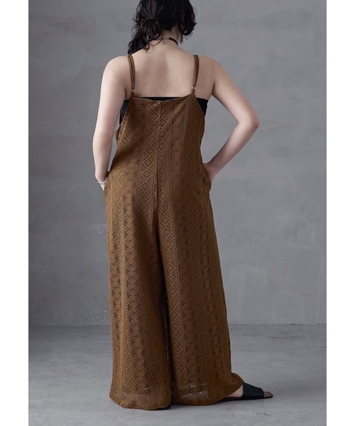 Fashion Letter(ファッションレター)の「ラッセルレースキャミオールインワン(サロペット/オーバーオール・レディース・ブラック/ブラウン/アイボリー・M)」の18枚目の写真