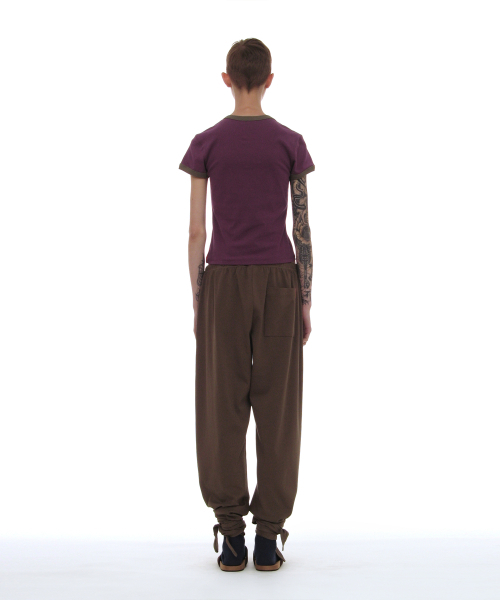 PARTIMENTO WOMEN(パルティメントウィメン)の「PWC リンガーショートスリーブTシャツ_パープル(Tシャツ/カットソー・レディース・その他・SMALL/MEDIUM/LARGE)」の4枚目の写真