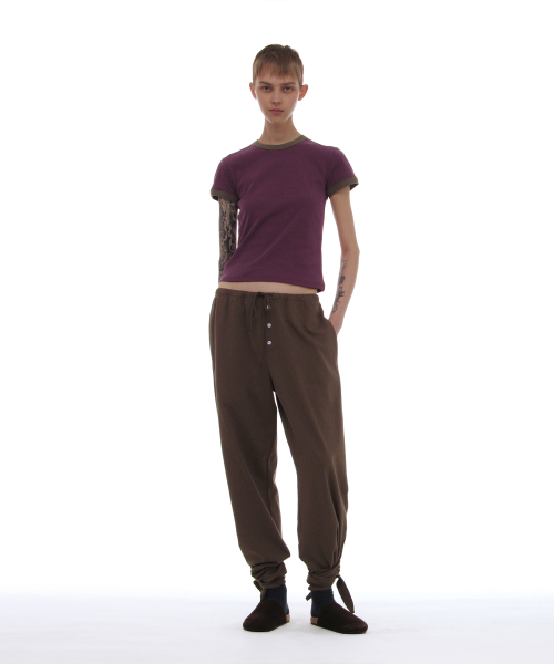 PARTIMENTO WOMEN(パルティメントウィメン)の「PWC リンガーショートスリーブTシャツ_パープル(Tシャツ/カットソー・レディース・その他・SMALL/MEDIUM/LARGE)」の6枚目の写真