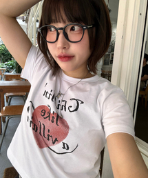 JUAN HOMME（ジュアンオム）の「チリングビリオン クロップハーフスリーブ (ホワイト)（Tシャツ/カットソー）」