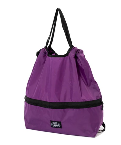 POLeR(ポーラー)の「POLeR/ポーラー LIGHT STUFF KNAPSACK リップストップナイロン ブランドタグ ナップサック ポケッタブル デイリー ジム メンズ 2026年夏 夏服(バックパック/リュック・メンズ・ブラック/パープル/イエロー/マルチ・FREE)」の11枚目の写真