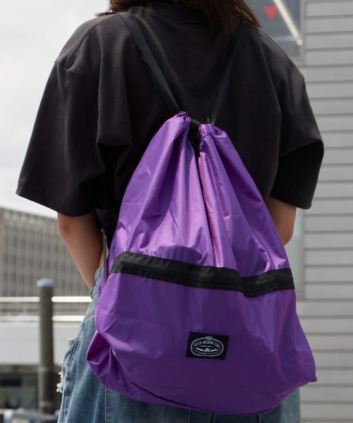 POLeR(ポーラー)の「POLeR/ポーラー LIGHT STUFF KNAPSACK リップストップナイロン ブランドタグ ナップサック ポケッタブル デイリー ジム メンズ 秋服 2026年秋冬(バックパック/リュック・メンズ・ブラック/パープル/イエロー/マルチ・FREE)」の19枚目の写真
