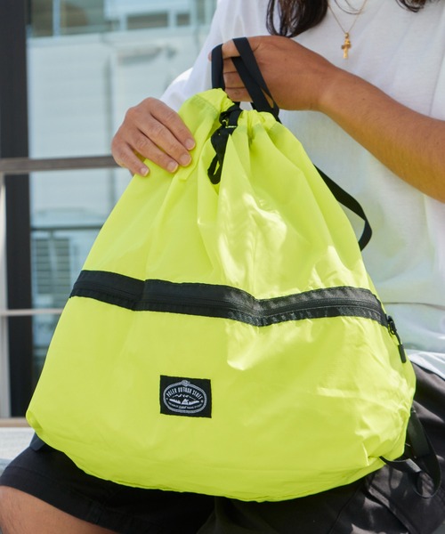 POLeR(ポーラー)の「POLeR/ポーラー LIGHT STUFF KNAPSACK リップストップナイロン ブランドタグ ナップサック ポケッタブル デイリー ジム メンズ 秋服 2026年秋冬(バックパック/リュック・メンズ・ブラック/パープル/イエロー/マルチ・FREE)」の22枚目の写真