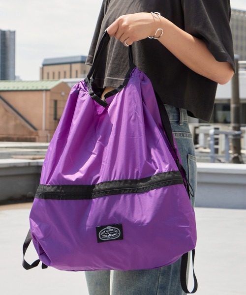 POLeR(ポーラー)の「POLeR/ポーラー LIGHT STUFF KNAPSACK リップストップナイロン ブランドタグ ナップサック ポケッタブル デイリー ジム メンズ 秋服 2026年秋冬(バックパック/リュック・メンズ・ブラック/パープル/イエロー/マルチ・FREE)」の16枚目の写真