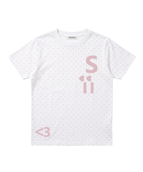PAGESIISII(ページシシ)の「ハートシシプリンティングドットスタンダードフィット半袖Tシャツネイビー(Tシャツ/カットソー・レディース・その他・MEDIUM)」の5枚目の写真