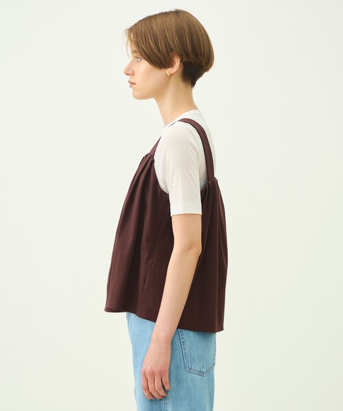 MACPHEE(マカフィー)の「トリコットジャージー トップス(その他トップス・レディース・ブラック/ダークブラウン・S)」の5枚目の写真