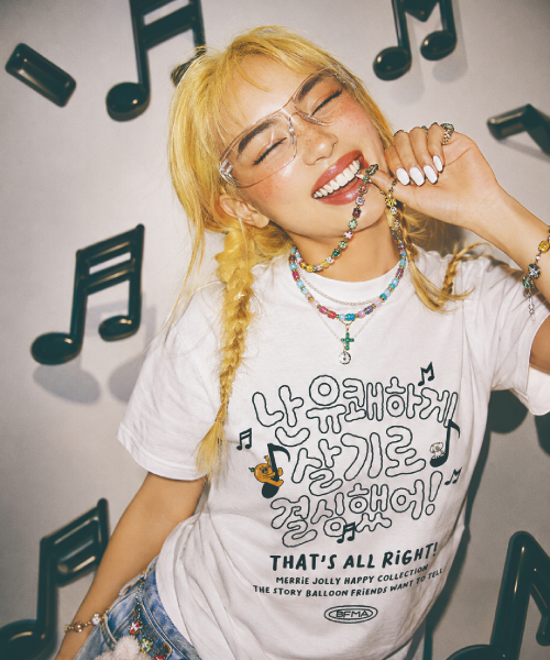 BALLOON FRIENDS(バルーンフレンズ)の「愉快な決心(Tシャツ/カットソー・レディース・その他・SMALL/LARGE/MEDIUM)」の2枚目の写真