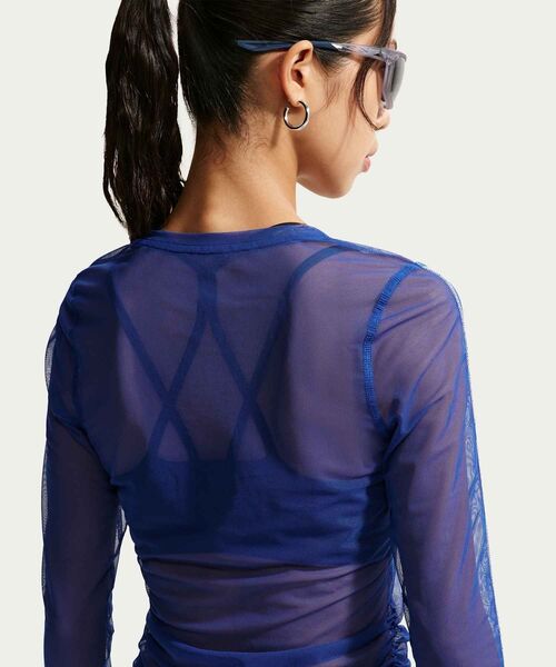 NIKE(ナイキ)の「ナイキ スポーツウェア ウィメンズ スリム ロングスリーブ シアー トップス / Nike Sportswear Women's Slim Long-Sleeve Sheer Top IM8406-417 Old Royal(その他トップス・レディース・ブルー系その他2・XS/XL/L/M/S)」の12枚目の写真
