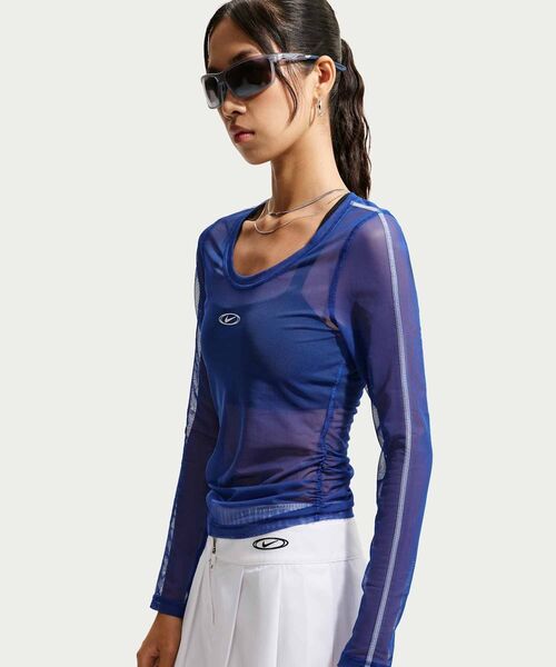 NIKE(ナイキ)の「ナイキ スポーツウェア ウィメンズ スリム ロングスリーブ シアー トップス / Nike Sportswear Women's Slim Long-Sleeve Sheer Top IM8406-417 Old Royal(その他トップス・レディース・ブルー系その他2・XS/XL/L/M/S)」の13枚目の写真