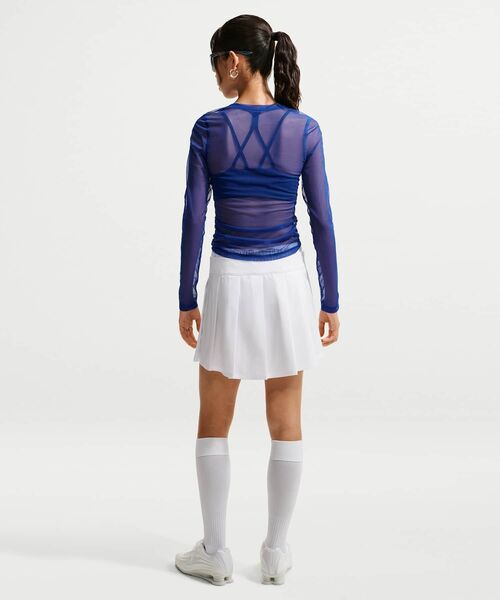 NIKE(ナイキ)の「ナイキ スポーツウェア ウィメンズ スリム ロングスリーブ シアー トップス / Nike Sportswear Women's Slim Long-Sleeve Sheer Top IM8406-417 Old Royal(その他トップス・レディース・ブルー系その他2・XS/XL/L/M/S)」の15枚目の写真