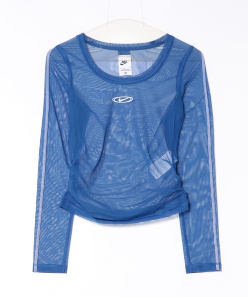 NIKE(ナイキ)の「ナイキ スポーツウェア ウィメンズ スリム ロングスリーブ シアー トップス / Nike Sportswear Women's Slim Long-Sleeve Sheer Top IM8406-417 Old Royal(その他トップス・レディース・ブルー系その他2・XS/XL/L/M/S)」の2枚目の写真