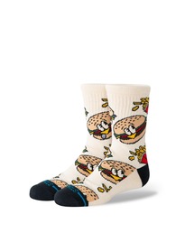 STANCE（スタンス）の「【STANCE/スタンス】キッズクルーソックス 　バーガー＆ポテトモチーフ　/ おしゃれなギフトに最適！ /  KIDS COMBO MEAL CREW（ソックス/靴下）」