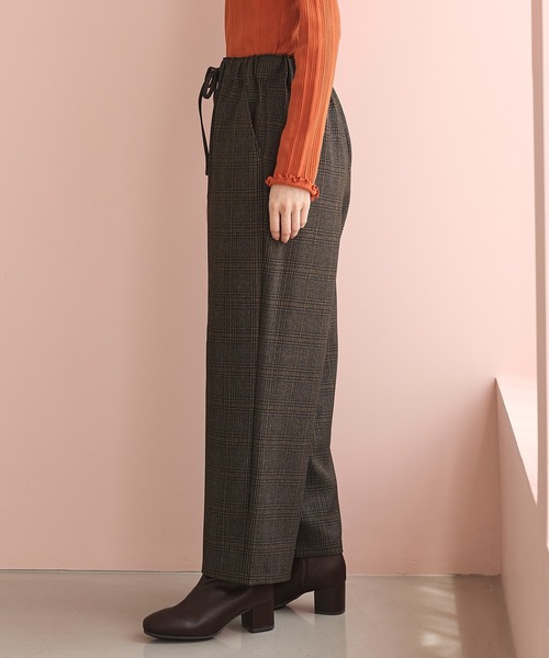 Honeys(ハニーズ)の「チェック柄パンツ(股下69cm)(その他パンツ・レディース・ブラウン系その他2/ブラウン系その他3/グレー系その他2・S/L/LL/M)」の21枚目の写真
