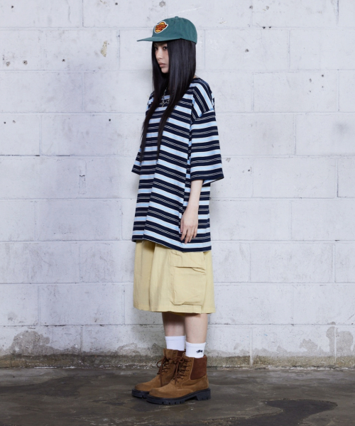 NIGHTWORKDEPT(ナイトワークデプト)の「Border Overlock Stripe T-shirt_Navy(Tシャツ/カットソー・レディース・その他・SMALL/MEDIUM)」の4枚目の写真