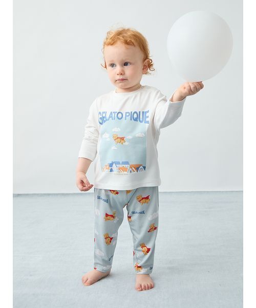 BABY】【抗菌防臭】ヒーローベア柄ロングパンツ（その他ベビーウェア
