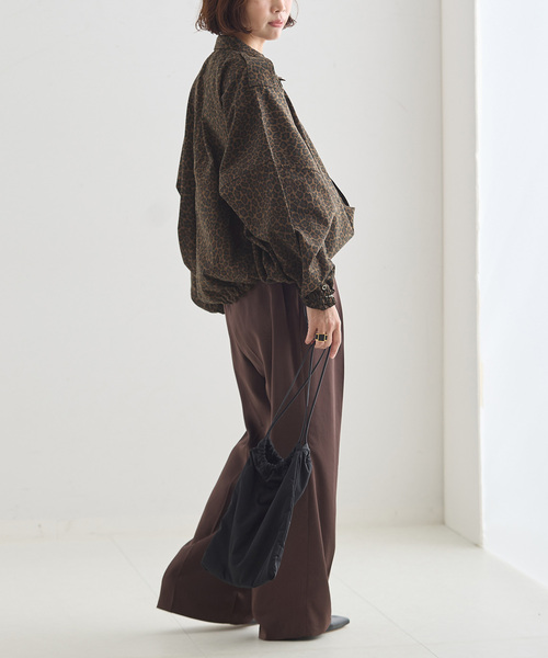 journal standard L'essage（ジャーナルスタンダードレサージュ）の「《追加2》ILL ONE EIGHTY/イル ワンエイティ 別注LEOPARDショートブルゾン（その他アウター・レディース・その他6/チャコールグレー・FREE）」の22枚目の写真