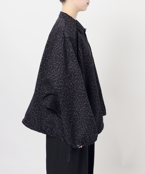journal standard L'essage（ジャーナルスタンダードレサージュ）の「《追加2》ILL ONE EIGHTY/イル ワンエイティ 別注LEOPARDショートブルゾン（その他アウター・レディース・その他6/チャコールグレー・FREE）」の18枚目の写真