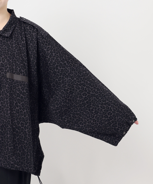 journal standard L'essage（ジャーナルスタンダードレサージュ）の「《追加2》ILL ONE EIGHTY/イル ワンエイティ 別注LEOPARDショートブルゾン（その他アウター・レディース・その他6/チャコールグレー・FREE）」の17枚目の写真