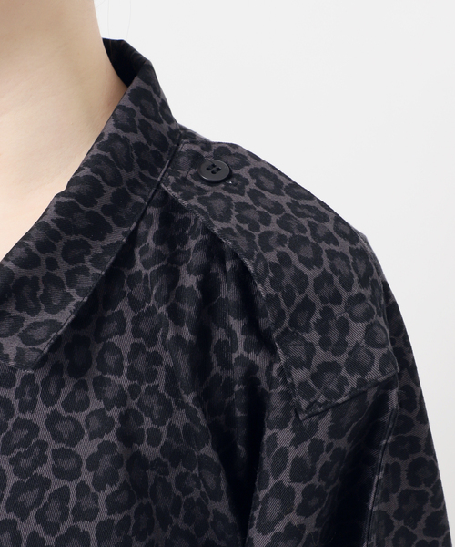 journal standard L'essage（ジャーナルスタンダードレサージュ）の「《追加2》ILL ONE EIGHTY/イル ワンエイティ 別注LEOPARDショートブルゾン（その他アウター・レディース・その他6/チャコールグレー・FREE）」の15枚目の写真