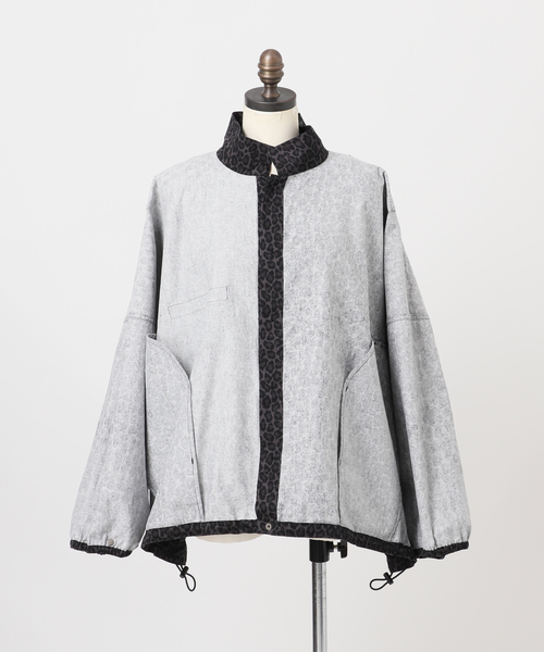 journal standard L'essage（ジャーナルスタンダードレサージュ）の「《追加2》ILL ONE EIGHTY/イル ワンエイティ 別注LEOPARDショートブルゾン（その他アウター・レディース・その他6/チャコールグレー・FREE）」の9枚目の写真