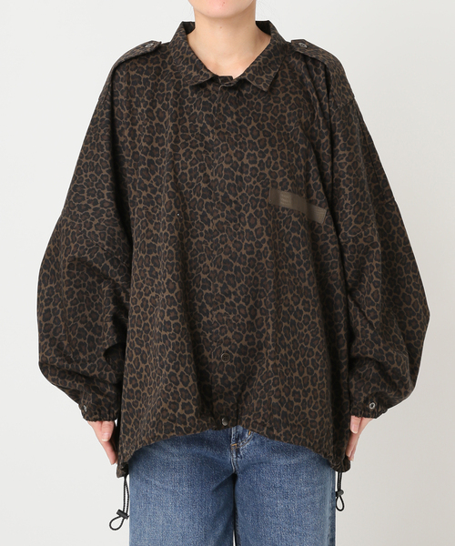 journal standard L'essage（ジャーナルスタンダードレサージュ）の「《追加2》ILL ONE EIGHTY/イル ワンエイティ 別注LEOPARDショートブルゾン（その他アウター・レディース・その他6/チャコールグレー・FREE）」の5枚目の写真