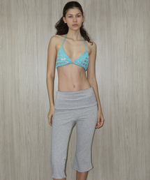 Folding capri cubic pants - Grey
