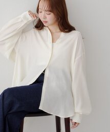 【WEB限定】バックスリットリボンシャツ