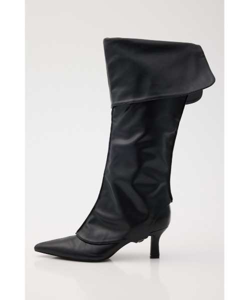 SLY(スライ)の「2P LONG BOOTS ツーピーロングブーツ 秋服 セット(ブーツ・レディース・ベージュ/ブラック・LARGE/MEDIUM/SMALL)」の9枚目の写真