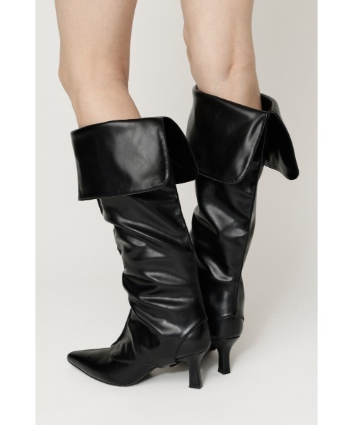 SLY(スライ)の「2P LONG BOOTS ツーピーロングブーツ 秋服 セット(ブーツ・レディース・ベージュ/ブラック・LARGE/MEDIUM/SMALL)」の18枚目の写真
