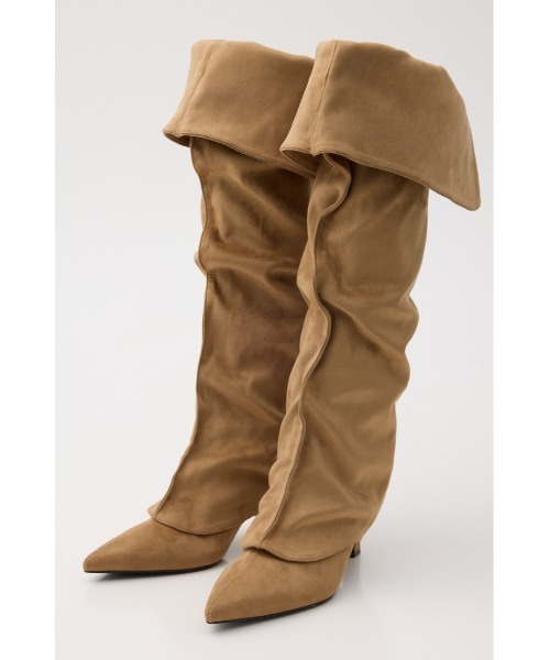 SLY(スライ)の「2P LONG BOOTS ツーピーロングブーツ 秋服 セット(ブーツ・レディース・ベージュ/ブラック・LARGE/MEDIUM/SMALL)」の22枚目の写真