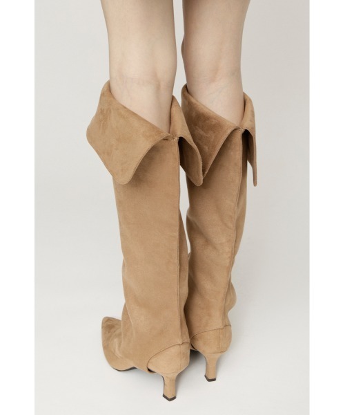 SLY(スライ)の「2P LONG BOOTS ツーピーロングブーツ 秋服 セット(ブーツ・レディース・ベージュ/ブラック・LARGE/MEDIUM/SMALL)」の7枚目の写真