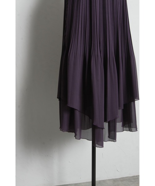 tocco closet(トッコ クローゼット)の「ランダムプリーツティアードスカート(スカート・レディース・パープル・M)」の21枚目の写真