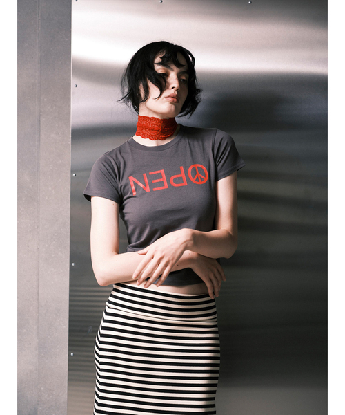 Oriens JOURNAL STANDARD（オリエンス ジャーナルスタンダード）の「コングラチュレーションズTee（Tシャツ/カットソー・レディース・ライトグレー/パープル/カーキ・FREE）」の8枚目の写真