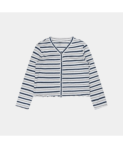 PIGMENT(ピグメント)の「ツートンスラブナラカーディガン (YZCD2605089)(カーディガン/ボレロ・レディース・ブラウン/グレー系/ネイビー・FREE)」の3枚目の写真