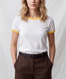 【T23】【US BLANKS/ユーエス ブランクス】LADIES CLASSIC RINGER T-SHIRTS A-US609