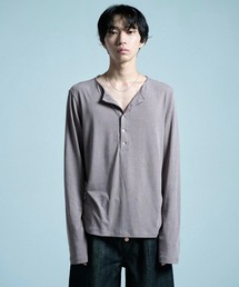 CAMPHOR WOOD（カンファーウッド）の「RIB HENLEY NECK L/S TEE / リブヘンリーネックTEE（Tシャツ/カットソー）」