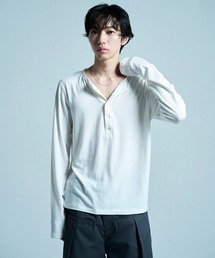 CAMPHOR WOOD（カンファーウッド）の「RIB HENLEY NECK L/S TEE / リブヘンリーネックTEE（Tシャツ/カットソー）」