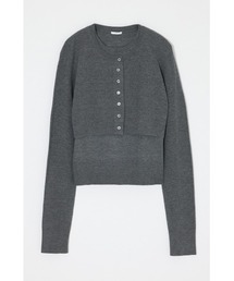 【26年AW新作】LAYERED LIKE BUTTON UP ニット
